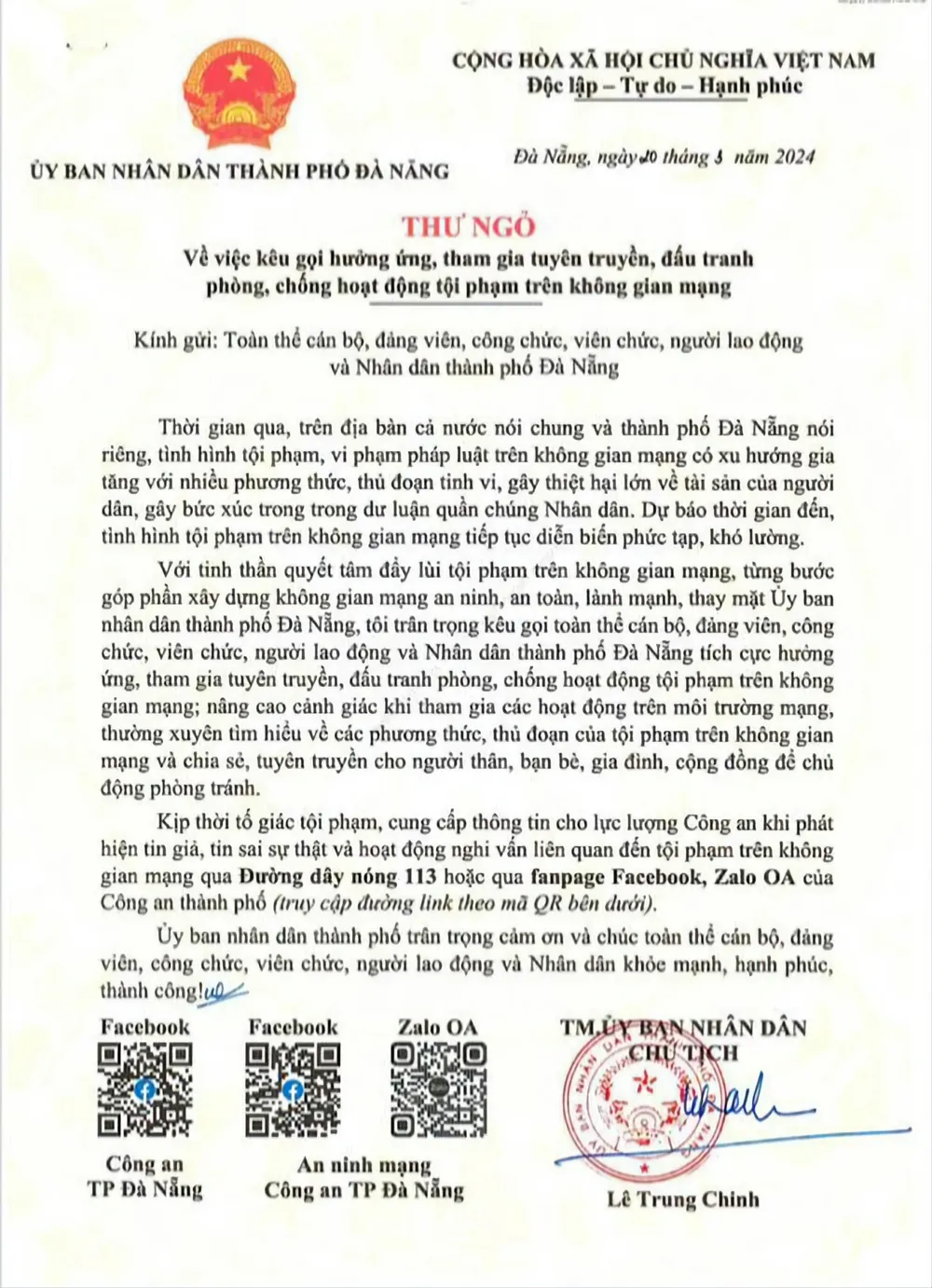 tội phạm trên không gian mạng