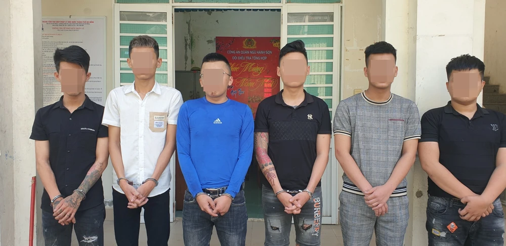 Các đối tượng bị tạm giữ hình sự. Ảnh: CA. ma-tuy-da-nang.jpg