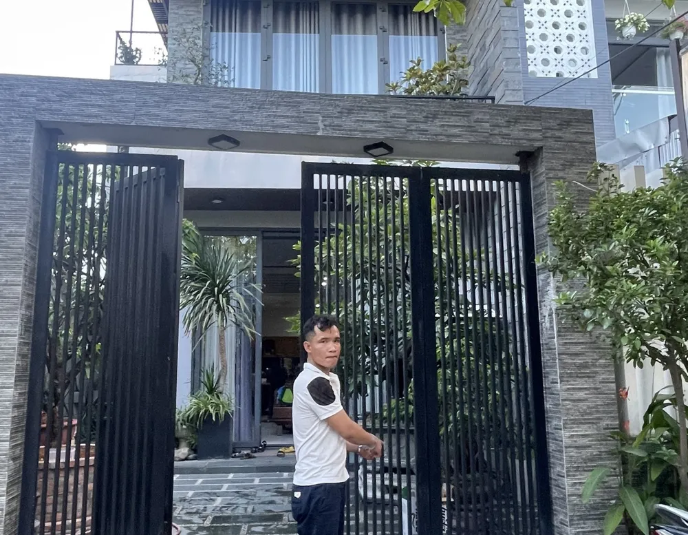 Tráng chọn ngôi nhà khang trang để thực hiện vụ trộm. Ảnh: CA. truy bắt kẻ trộm