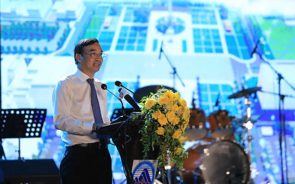 Ông Lê Trung Chinh, Chủ tịch UBND TP Đà Nẵng phát biểu tại buổi lễ. le-trung-chinh.jpg