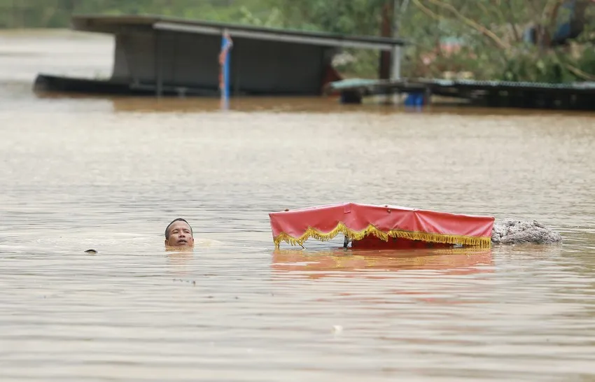 vùng lũ lụt miền bắc