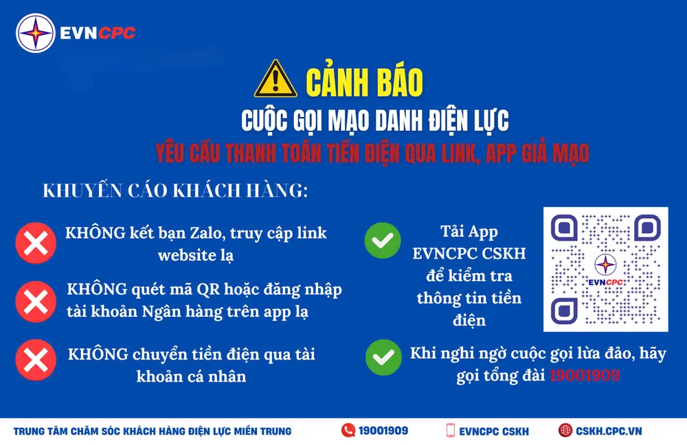 app điện lực giả
