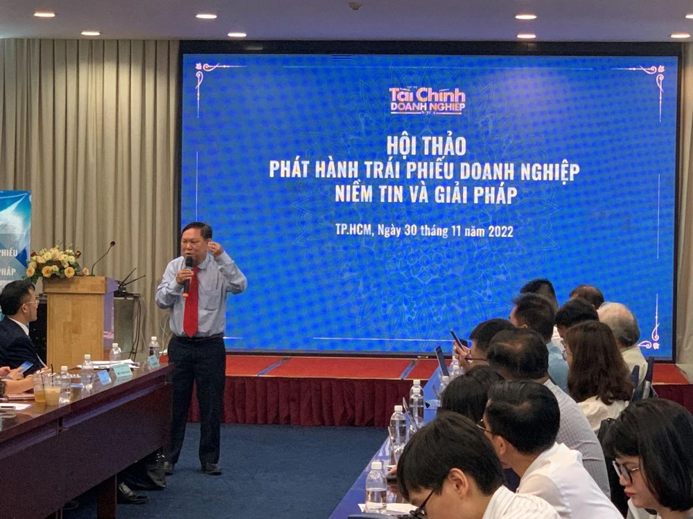 Các chuyên gia đánh giá, tiềm năng phát triển của thị trường trái phiếu doanh nghiệp Việt Nam còn rất lớn. Ảnh: PHƯƠNG MINH
