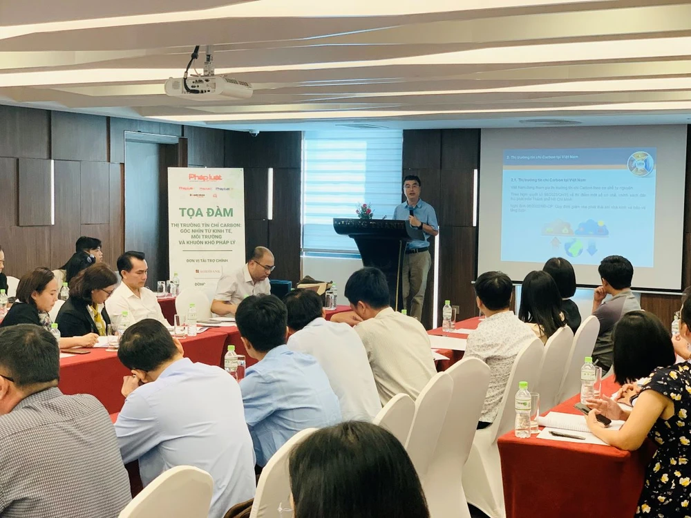 Chính phủ Việt Nam đã đạt được những tiến bộ quan trọng trong việc xây dựng và hoàn thiện khung pháp lý cho thị trường tín chỉ carbon. Ảnh: PHƯƠNG MINH tín chỉ carbon