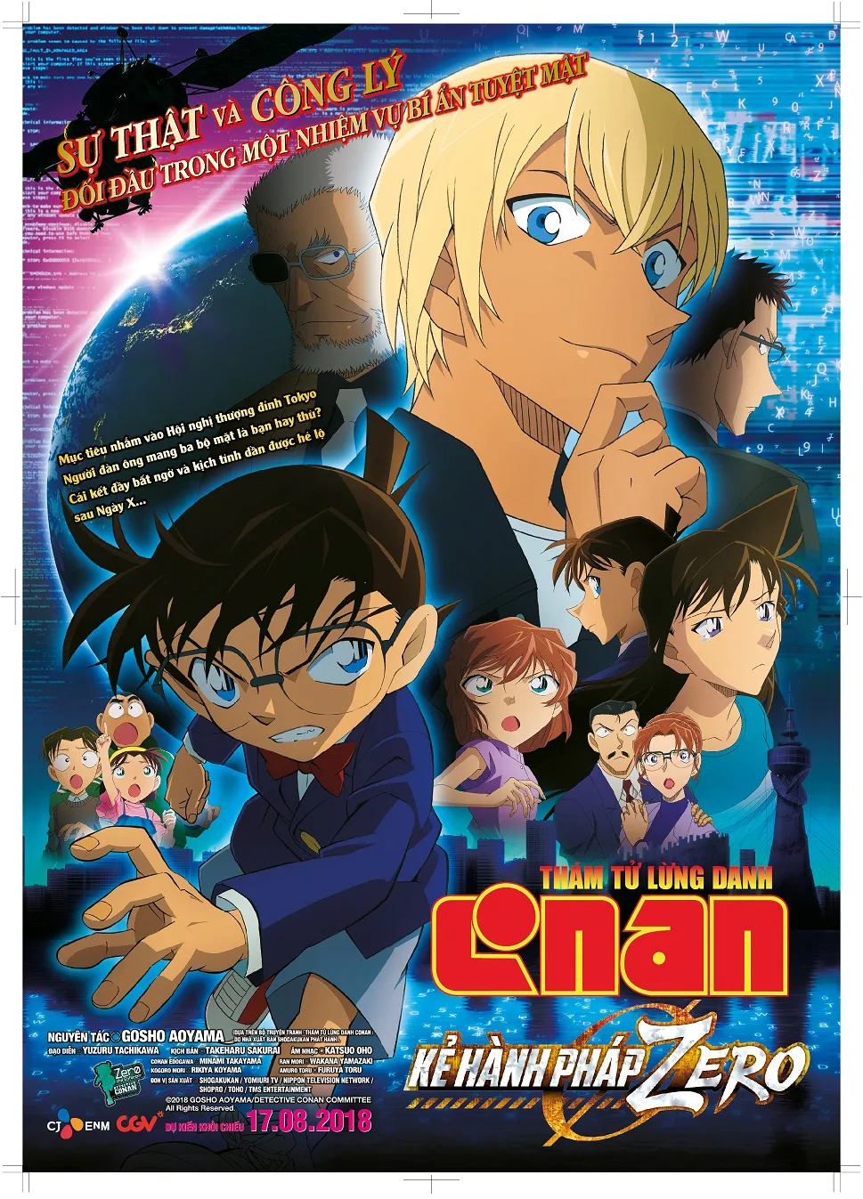 Conan gục ngã bởi gián điệp 'ba mang' trong kẻ hành pháp Zero ảnh 1