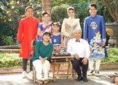 Trung Dân đau đầu khi 'con trai cưng' bất ngờ đòi cưới vợ ảnh 5 Thanh Thủy, Trung Dân, Hoàng Mèo rộn rã gói bánh tét đón Tết