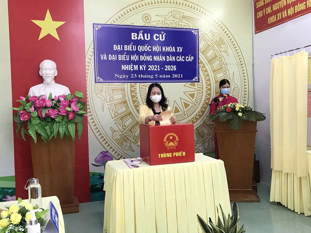 Hơn 69 triệu cử tri cả nước đi bầu cử ảnh 31