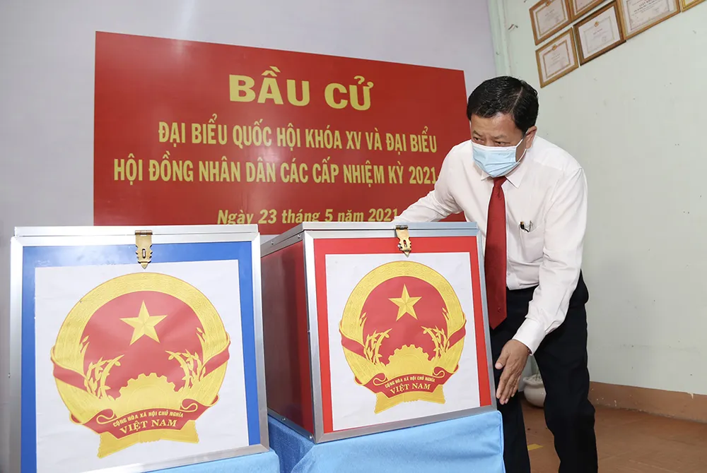 Hơn 69 triệu cử tri cả nước đi bầu cử ảnh 88