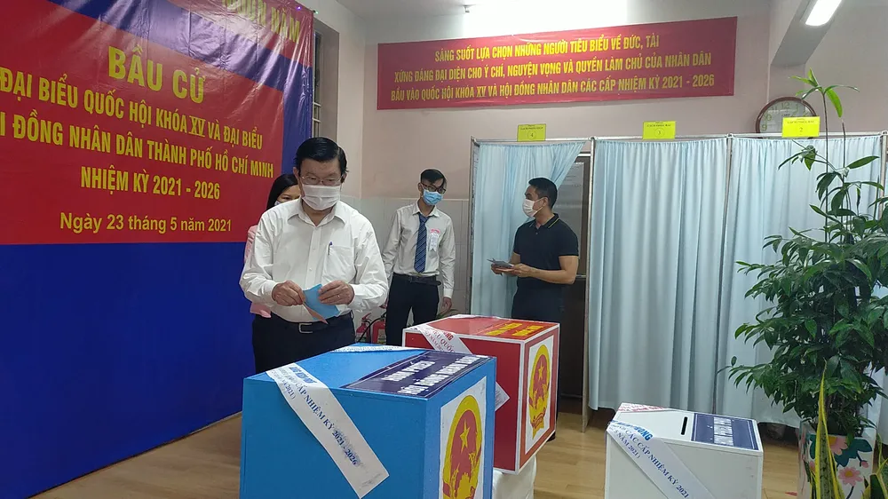 Hơn 69 triệu cử tri cả nước đi bầu cử ảnh 58