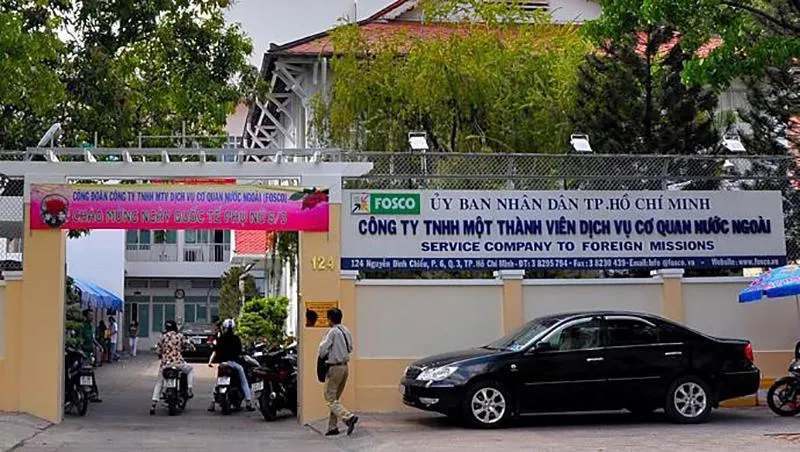 Trụ sở Công ty TNHH MTV Dịch vụ cơ quan nước ngoài. Ảnh: CT