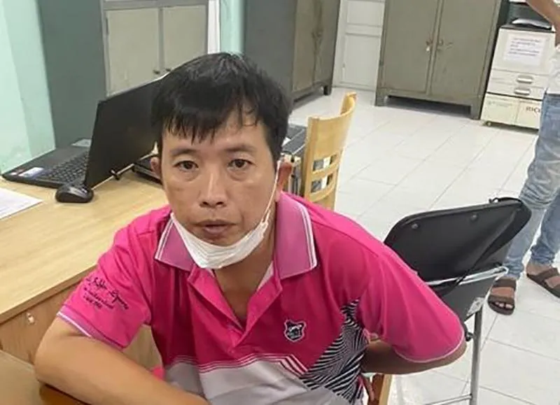 Nguyễn Khắc Huy bị công an bắt giữ. Ảnh: CA