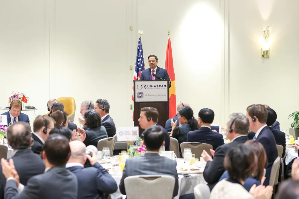 Cuộc làm việc có sự tham dự của đông đảo đại diện các doanh nghiệp Hoa Kỳ, trong đó có các tập đoàn lớn hàng đầu của Hoa Kỳ và thế giới. Ảnh: NHẬT BẮC Cuộc làm việc có sự tham dự của đông đảo đại diện các doanh nghiệp Hoa Kỳ, trong đó có các tập đoàn lớn hàng đầu của Hoa Kỳ và thế giới. Ảnh: NHẬT BẮC