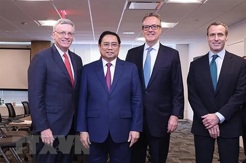 Thủ tướng Phạm Minh Chính tiếp ông Al Kelly, Chủ tịch kiêm Giám đốc điều hành Tập đoàn VISA. Ảnh: TTXVN Thủ tướng Phạm Minh Chính tiếp ông Al Kelly, Chủ tịch kiêm Giám đốc điều hành Tập đoàn VISA. Ảnh: TTXVN
