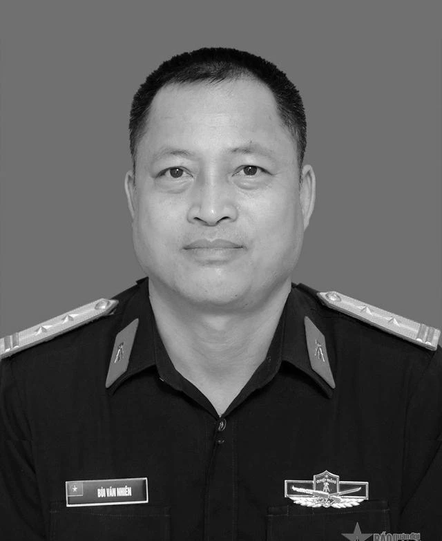 Trung tá Bùi Văn Nhiên đã hi sinh khi cứu người bị nạn tại bãi biển Phú Quốc. Ảnh: VGP