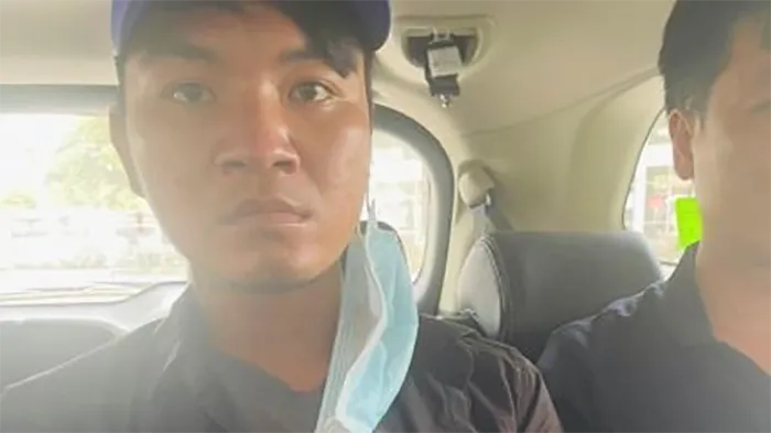 Hoàng Văn Thê đang bị di lý về Trà Vinh để phục vụ công tác điều tra. Ảnh: CACC