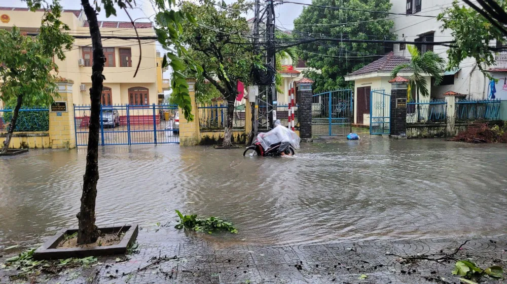 Bão số 4: Đã đổ bộ đất liền, Đà Nẵng- Quảng Nam bị bão quật tơi tả ảnh 29