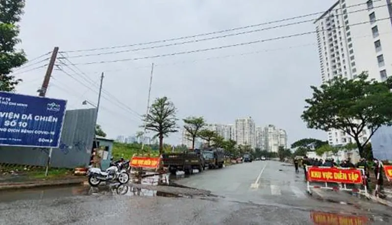 Khu vực huấn luyện phục vụ diễn tập năm 2022. Ảnh: CATP.HCM Khu vực huấn luyện phục vụ diễn tập năm 2022. Ảnh: CATP.HCM