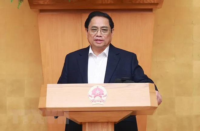 Thủ tướng phát biểu khai mạc phiên họp. Ảnh: VGP Thủ tướng phát biểu khai mạc phiên họp. Ảnh: VGP