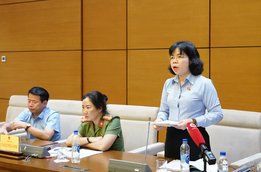 Phó Trưởng đoàn ĐBQH chuyên trách tỉnh Bình Dương Nguyễn Thị Ngọc Xuân. Ảnh: QH