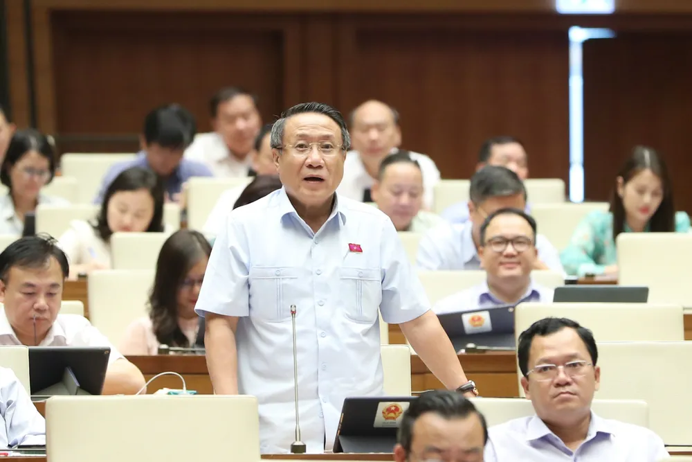 ĐB Hà Sỹ Đồng (Đoàn ĐBQH tỉnh Quảng Trị). Ảnh: PHẠM THẮNG