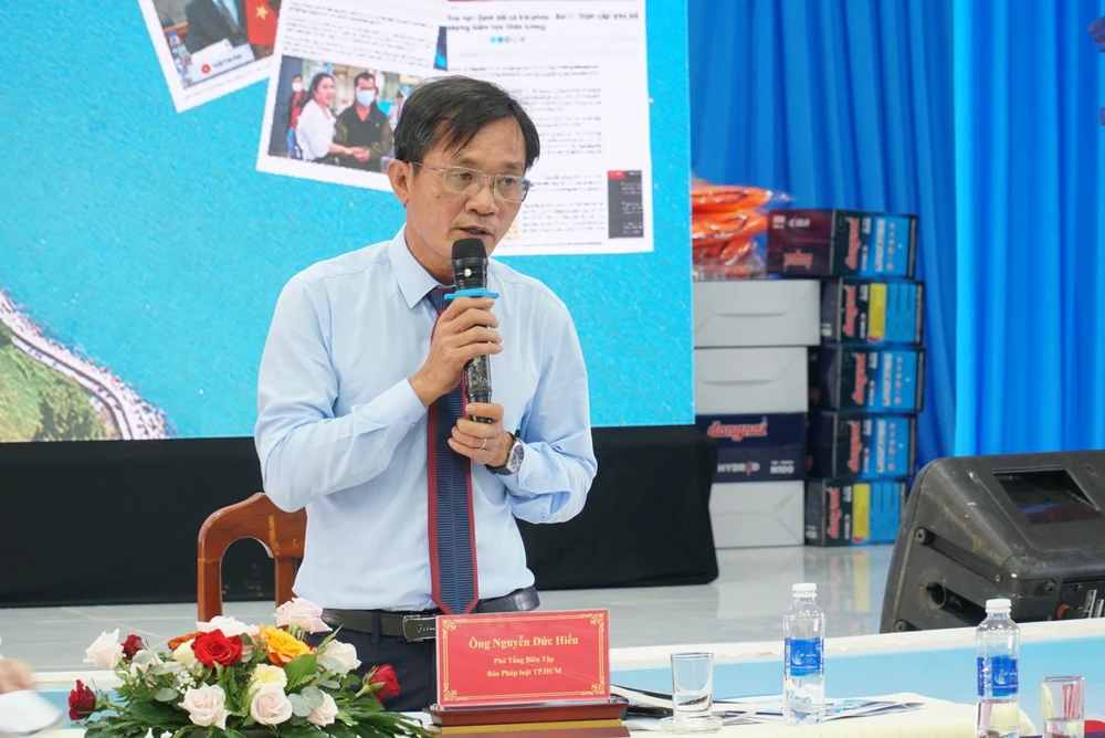 Ông Nguyễn Đức Hiển, Phó Tổng biên tập báo Pháp Luật TP.HCM.