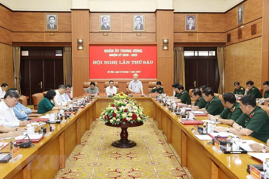 Tổng Bí thư Nguyễn Phú Trọng phát biểu tại hội nghị. Ảnh: TTXVN Tổng Bí thư Nguyễn Phú Trọng phát biểu tại hội nghị. Ảnh: TTXVN