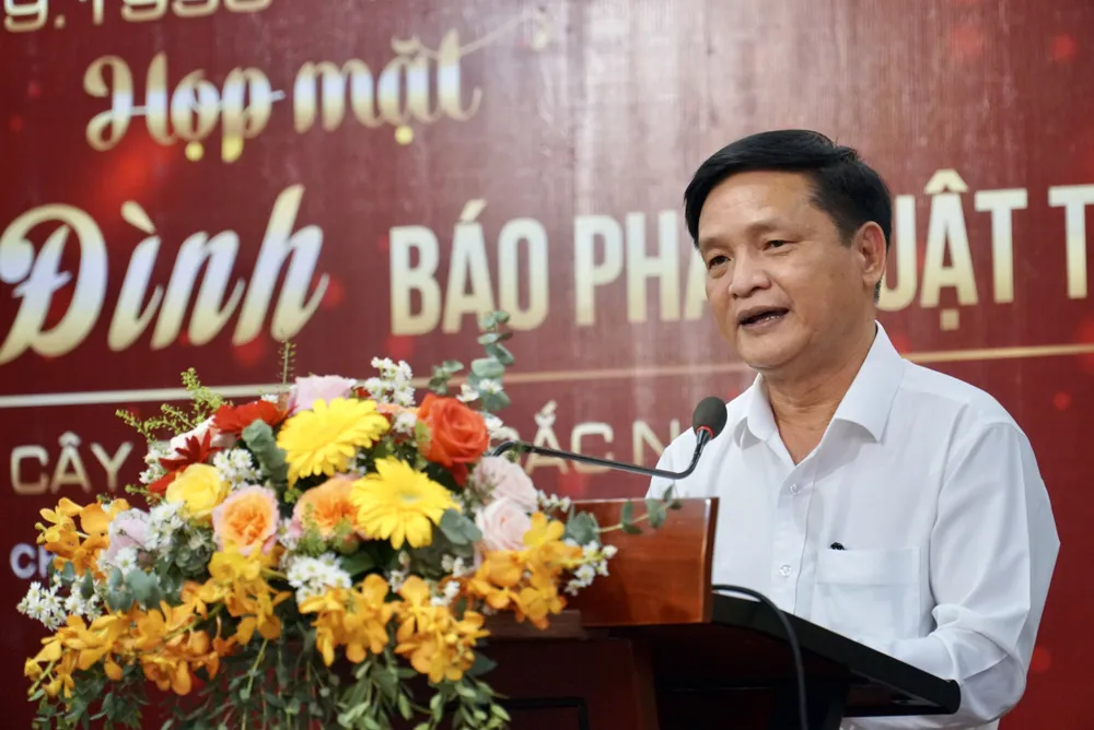 Ông Lê Tấn Hổ, Phó Chủ tịch UBND tỉnh Phú Yên, phát biểu tại buổi họp mặt. Ảnh: MINH HOÀNG pho-chu-tich-phu-yen-le-tan-ho-531-2093.jpg