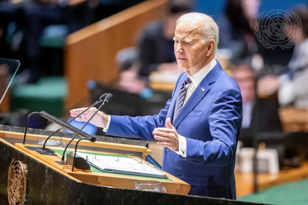 Tổng thống Joe Biden đề cao quan hệ Việt Nam - Mỹ tại Phiên thảo luận cấp cao Đại hội đồng Liên hợp quốc. Ảnh: VGP tong-thong-my-biden-quan-he-viet-nam-my.jpeg