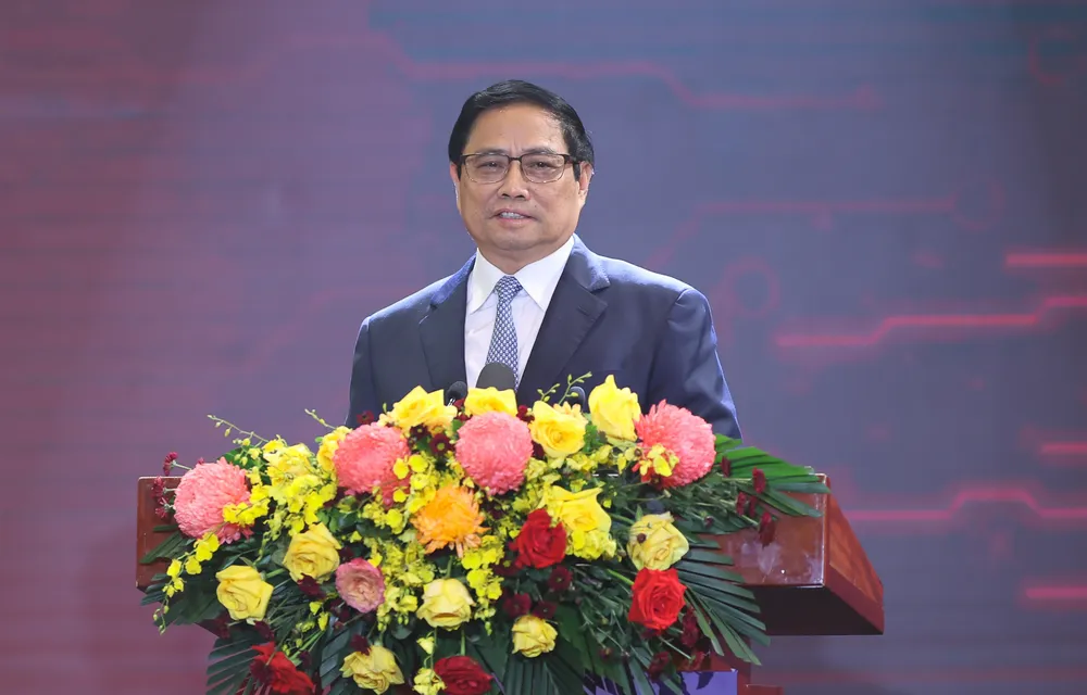 Thủ tướng Phạm Minh Chính phát biểu tại chương trình. Ảnh: VGP thu-tuong-ngay-chuyen-doi-so-quoc-gia-1.jpg