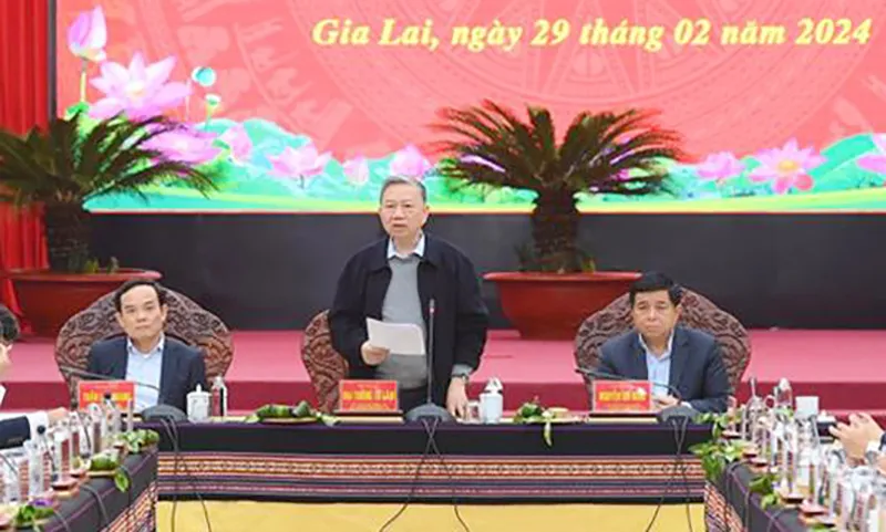 Bộ trưởng Công an Tô Lâm nói về '5 quyết liệt' trong phát triển Tây Nguyên