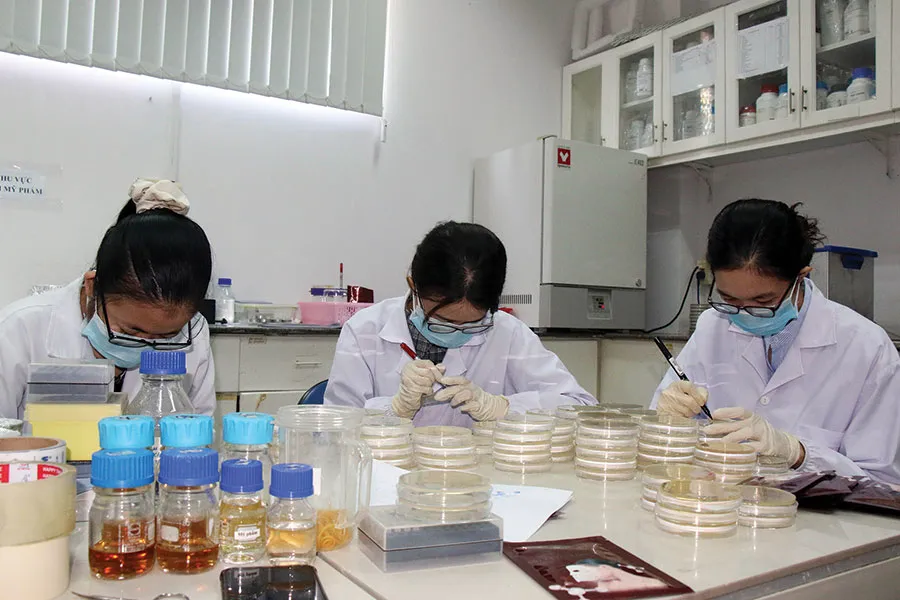 Nghiên cứu công nghệ nano tại Khu công nghệ cao TP.HCM. Ảnh: TTXVN Nghiên cứu công nghệ nano tại Khu công nghệ cao TP.HCM. Ảnh: TTXVN