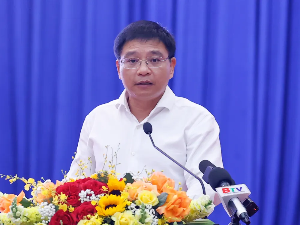 Bộ trưởng Bộ GTVT Nguyễn Văn Thắng phát biểu tại hội nghị. Ảnh: VGP bo-truong-giao-thong-nguyen-van-thang.jpeg
