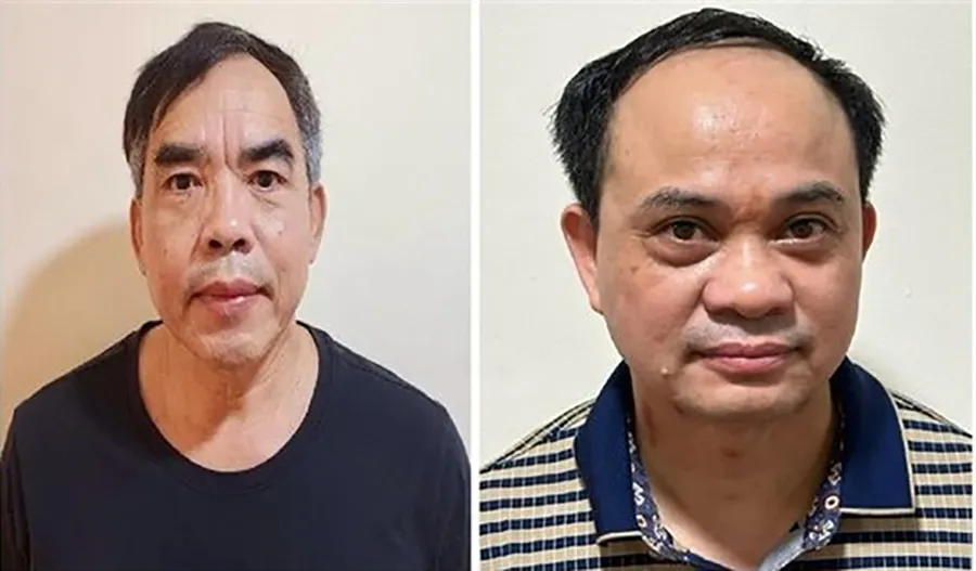 Hai cán bộ của Vĩnh Phúc là ông Chu Quốc Hải và ông Hoàng Văn Nhiệm (phải) bị khai trừ ra khỏi đảng. Ảnh: BCA 2 cán bộ của Vĩnh Phúc bị khai trừ ra khỏi Đảng
