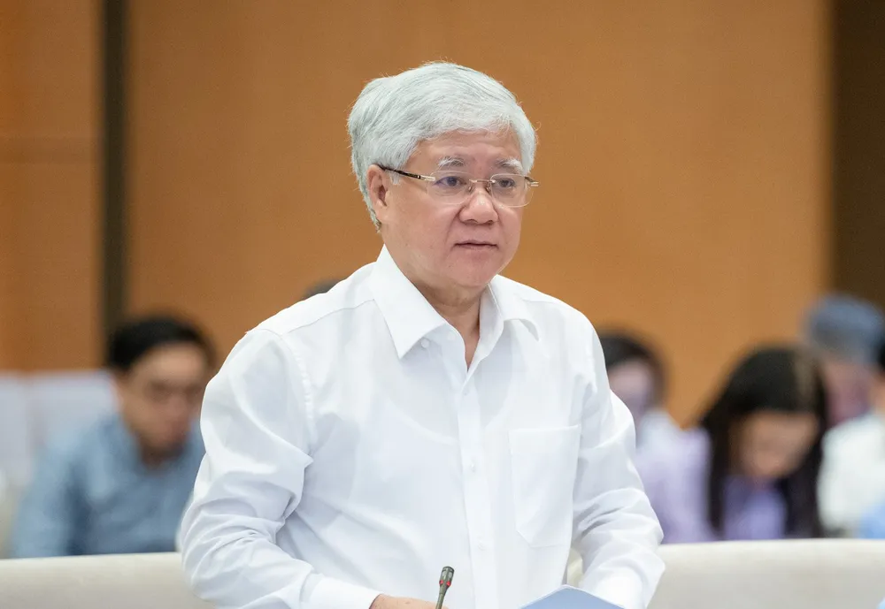 Ông Đỗ Văn Chiến, Chủ tịch Ủy ban Trung ương MTTQ Việt Nam khóa IX. Ảnh: PHẠM THẮNG do-van-chien.jpg