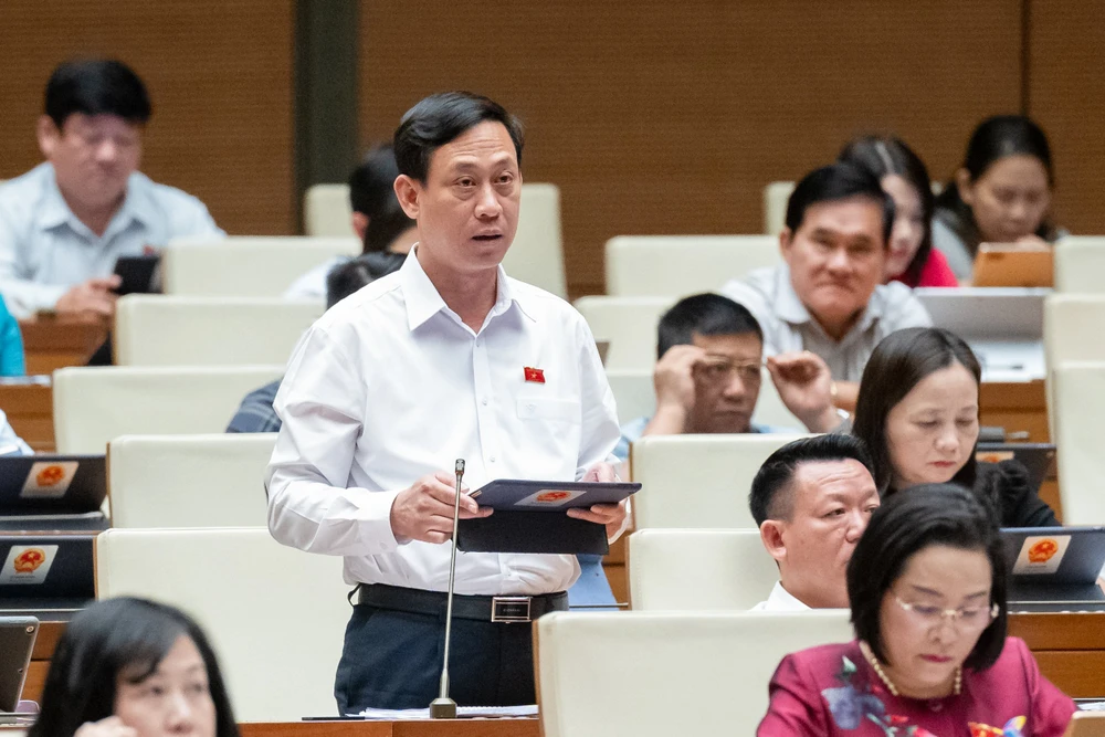 Đại biểu Mai Văn Hải (đoàn Thanh Hóa). Ảnh: PHẠM THẮNG P2-3-MAI-VAN-HAI.jpg
