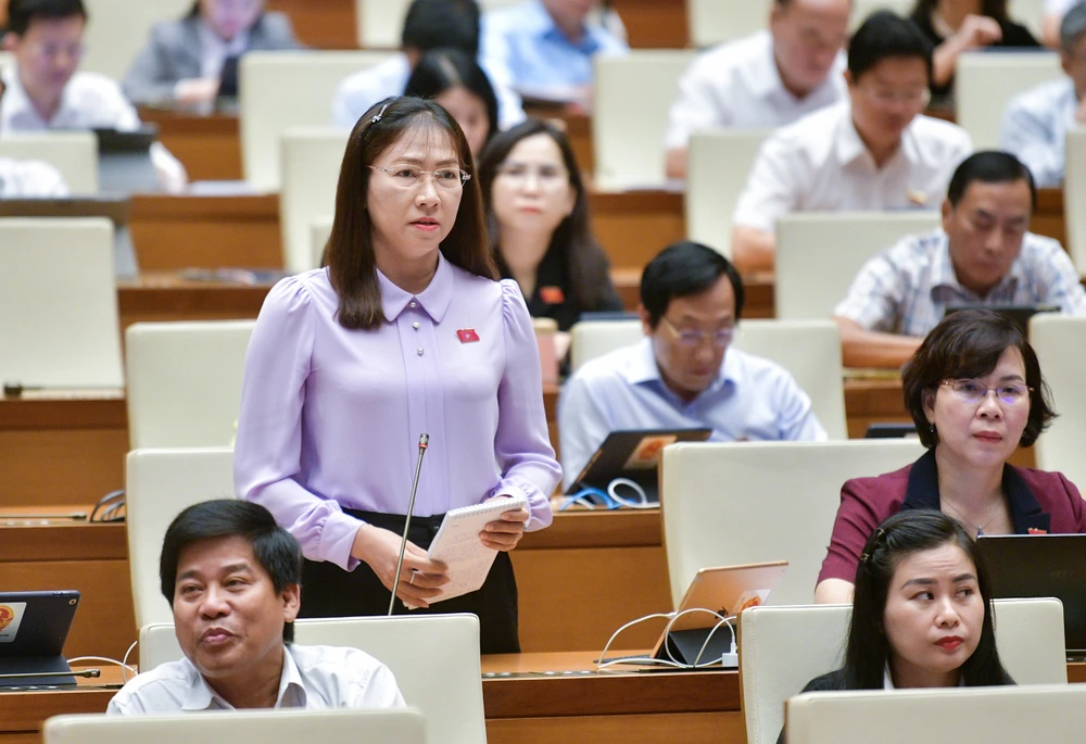 Đại biểu Nguyễn Thị Yến Nhi (đoàn Bến Tre). Ảnh: PHẠM THẮNG P2-3-NGUYEN-THI-YEN-NHI.jpg