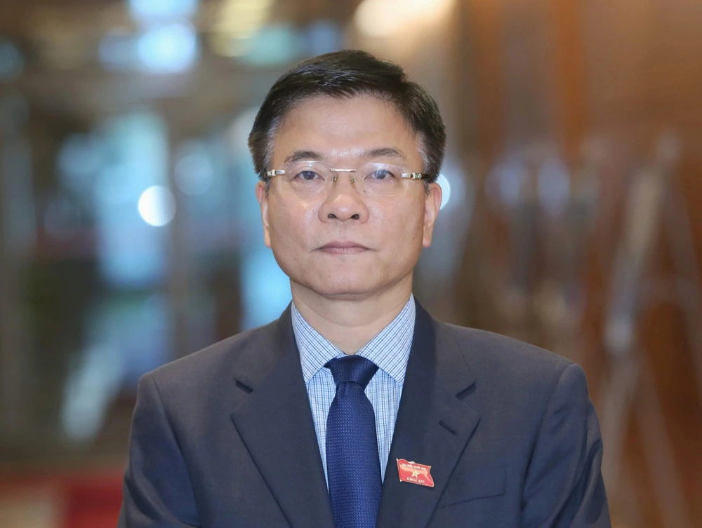 Tân Phó Thủ tướng Lê Thành Long. Ảnh: QUANG PHÚC Bộ trưởng Tư pháp Lê Thành Long được bổ nhiệm làm Phó Thủ tướng