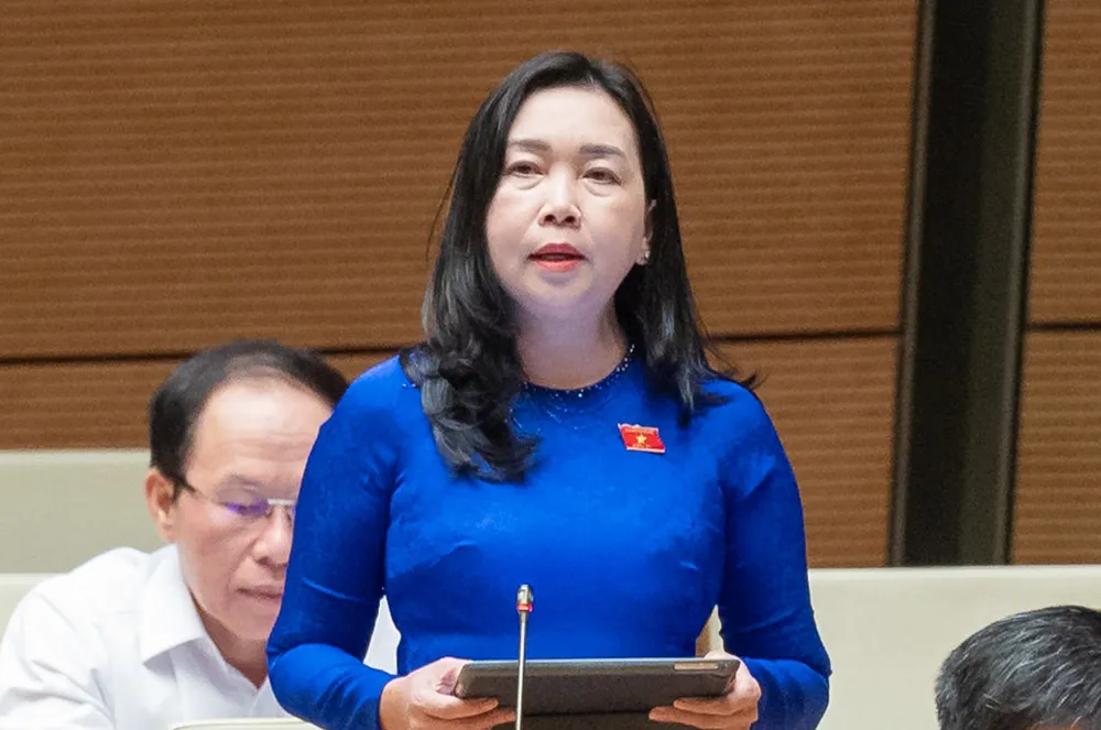 Đại biểu Lý Tiết Hạnh (đoàn Bình Định). Ảnh: QH dai-bieu-ly-thi-tiet-hanh-doan-binh-dinh.jpg