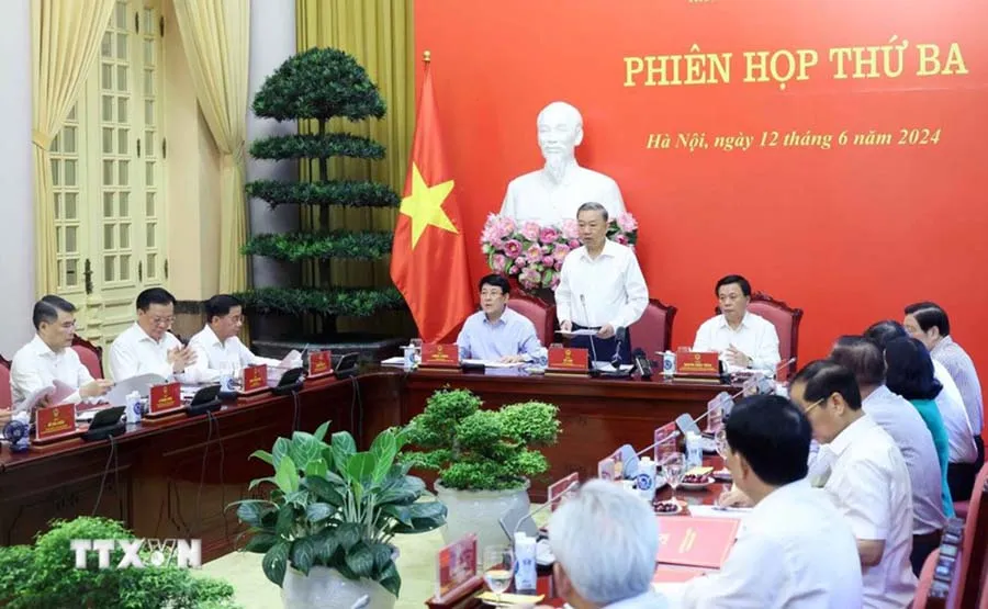 Chủ tịch nước Tô Lâm phát biểu tại phiên họp. Ảnh: TTXVN Chủ tịch nước Tô Lâm nhận thêm nhiệm vụ mới
