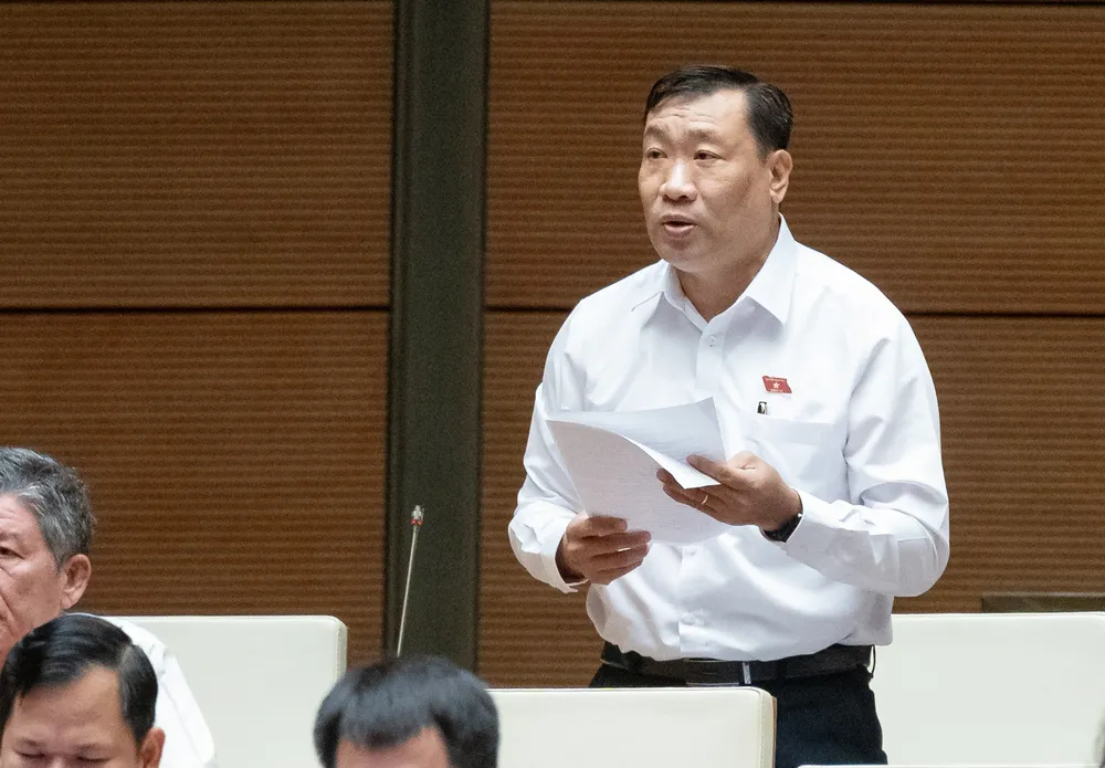 ĐB Thạch Phước Bình (Đoàn ĐBQH tỉnh Trà Vinh). Ảnh: PHẠM THẮNG de-xuat-bo-sung-xu-ly-hinh-su-viec-mua-ban-thai-nhi-thach-phuoc-binh.jpg