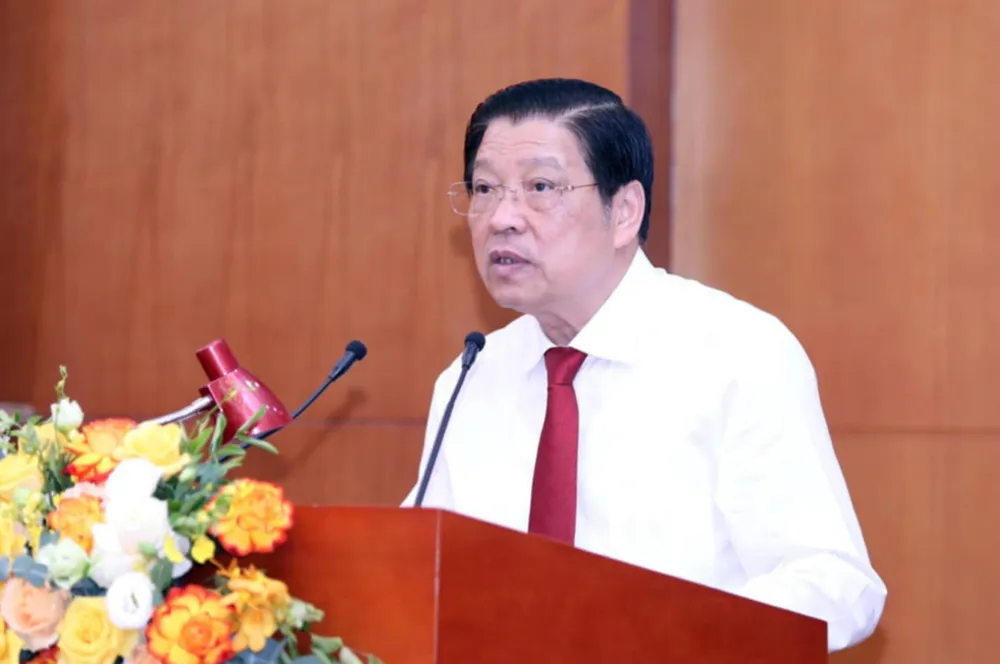 Trưởng Ban Nội chính Trung ương Phan Đình Trạc. Ảnh: A. Phước thuong-truc-ban-bi-thu-luong-cuong-tap-trung-dieu-tra-xu-ly-cac-vu-an-lien-quan-den-can-bo-lanh-dao-phan-dinh-trac.jfif