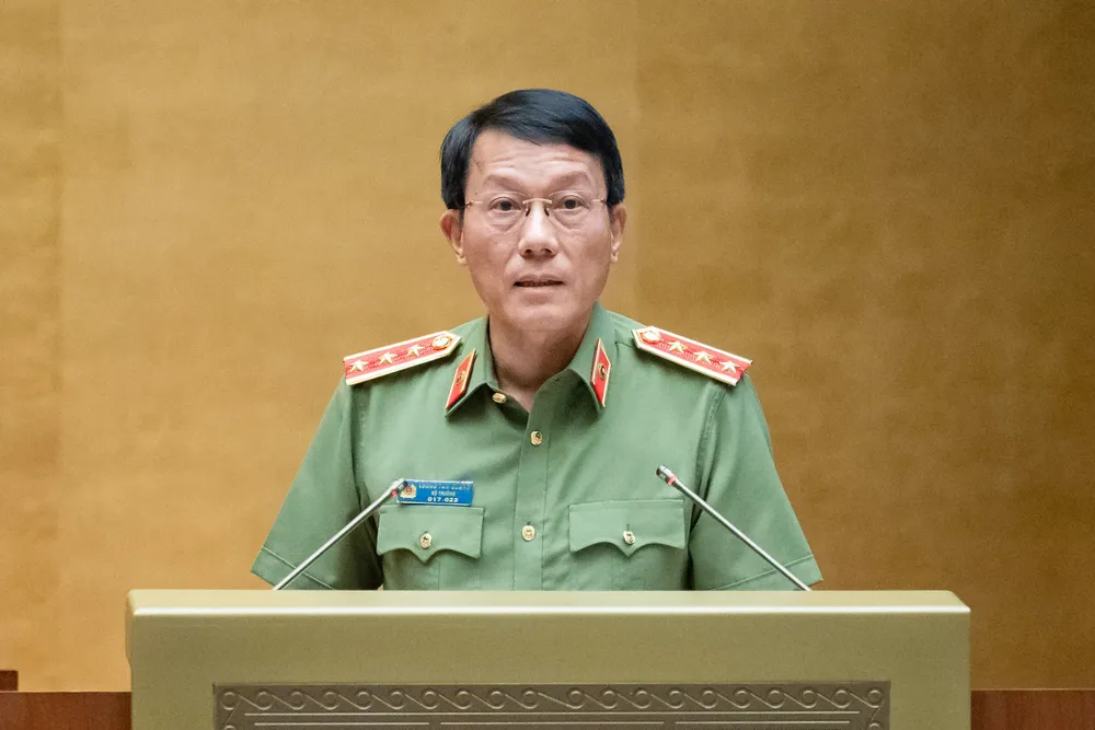 Bộ trưởng Bộ Công an Lương Tam Quang được phân công thêm nhiệm vụ mới. Ảnh: PHẠM THẮNG Bộ trưởng Bộ Công an Lương Tam Quang được phân công thêm nhiệm vụ mới