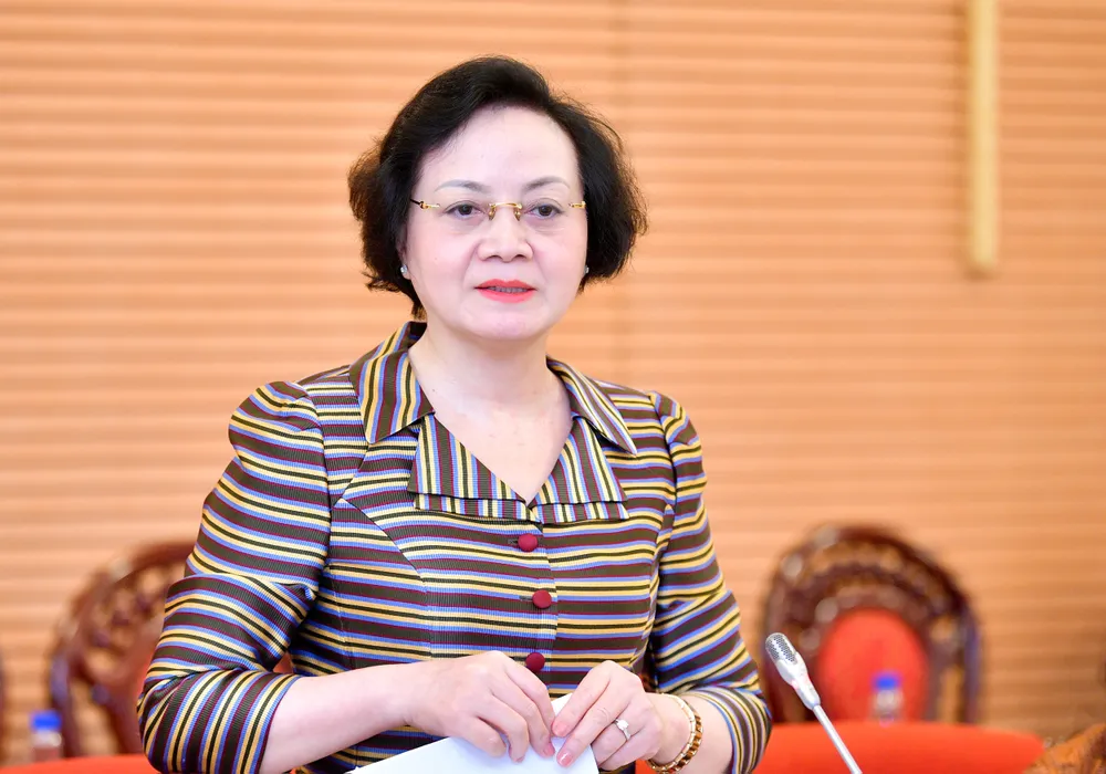 Bộ trưởng Bộ Nội vụ Phạm Thị Thanh Trà. Ảnh: QH Bộ Nội vụ đề xuất tạm đình chỉ công tác với cán bộ cố tình đùn đẩy trách nhiệm