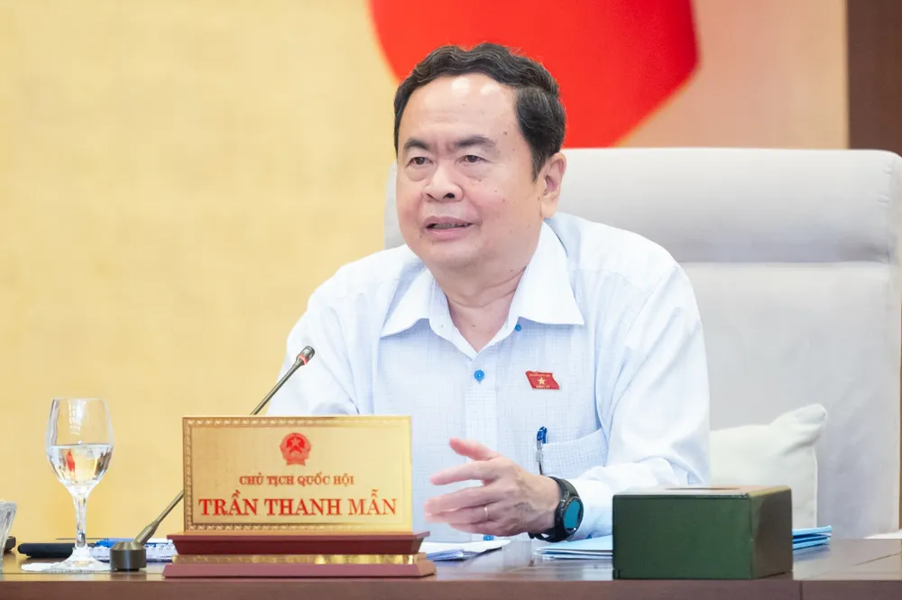 Chủ tịch Quốc hội Trần Thanh Mẫn. Ảnh: PHẠM THẮNG Chủ tịch Quốc hội: Tránh tình trạng trụ sở làm việc trở thành nơi trâu bò, gà vịt ra vào