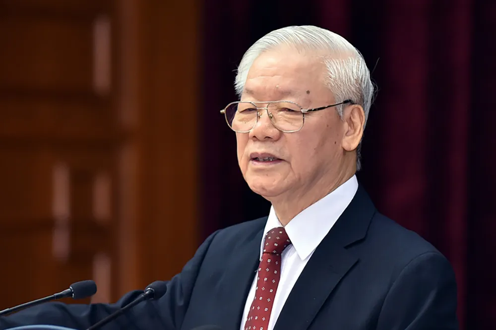 Tổng Bí thư Nguyễn Phú Trọng. Ảnh: VGP tong-bi-thu-nguyen-phu-trong-nha-ly-luan-xuat-sac-nha-lanh-dao-tai-ba.jpg
