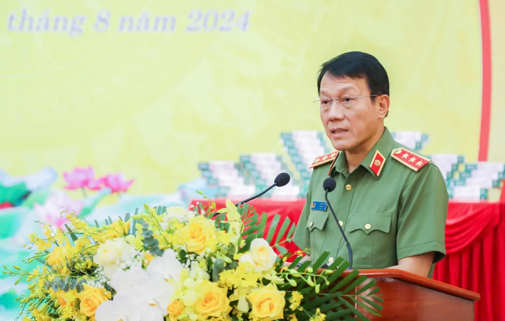 Thượng tướng Lương Tam Quang, Bộ trưởng Bộ Công an. Ảnh: PHI HÙNG Di chúc của Chủ tịch Hồ Chí Minh đã soi rọi, dẫn đường cho lực lượng CAND