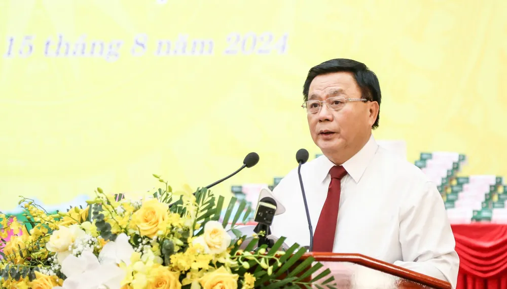 GS-TS Nguyễn Xuân Thắng, Giám đốc Học viện Chính trị Quốc gia Hồ Chí Minh, phát biểu tại hội thảo. Ảnh: PHI HÙNG nguyen-xuan-thang.jpg
