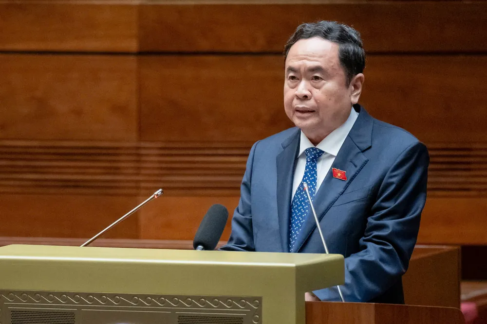 Chủ tịch Quốc hội Trần Thanh Mẫn. Ảnh: PHẠM THẮNG Chủ tịch Quốc hội: Tăng cường thu hồi tài sản trong các vụ án hình sự về kinh tế, tham nhũng…
