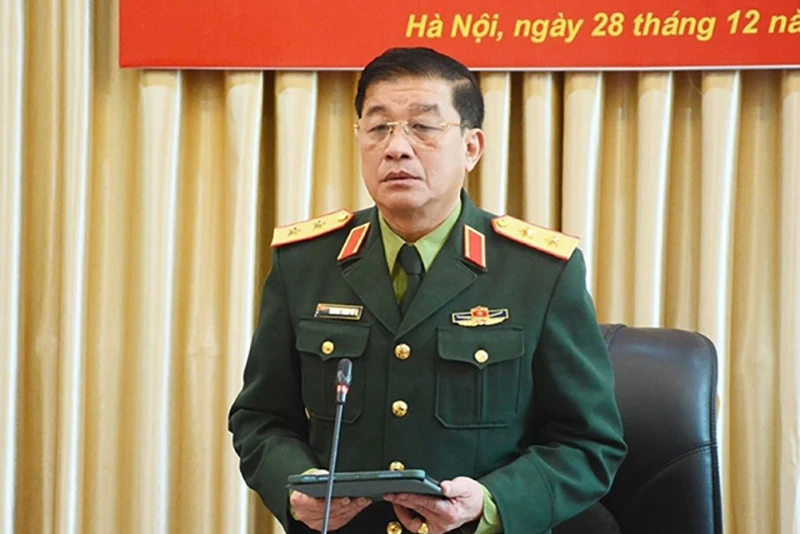 Trung tướng Trương Thiên Tô, Chính ủy Học viện Chính trị, giữ chức Phó Chủ nhiệm Tổng cục Chính trị QĐND Việt Nam. Ảnh: VGP phát thu-tuong-bo-nhiem-4-nhan-su-cap-cao-bo-quoc-phong-trung-tuong-truong-thien-to.jpg