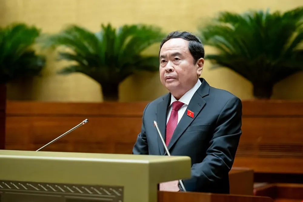 Chủ tịch Quốc hội Trần Thanh Mẫn. Ảnh: QH nhung-nhan-su-se-duoc-quoc-hoi-bau-phe-chuan-bo-nhiem-va-mien-nhiem-tai-ky-hop-bat-thuong-thu-8.jpeg